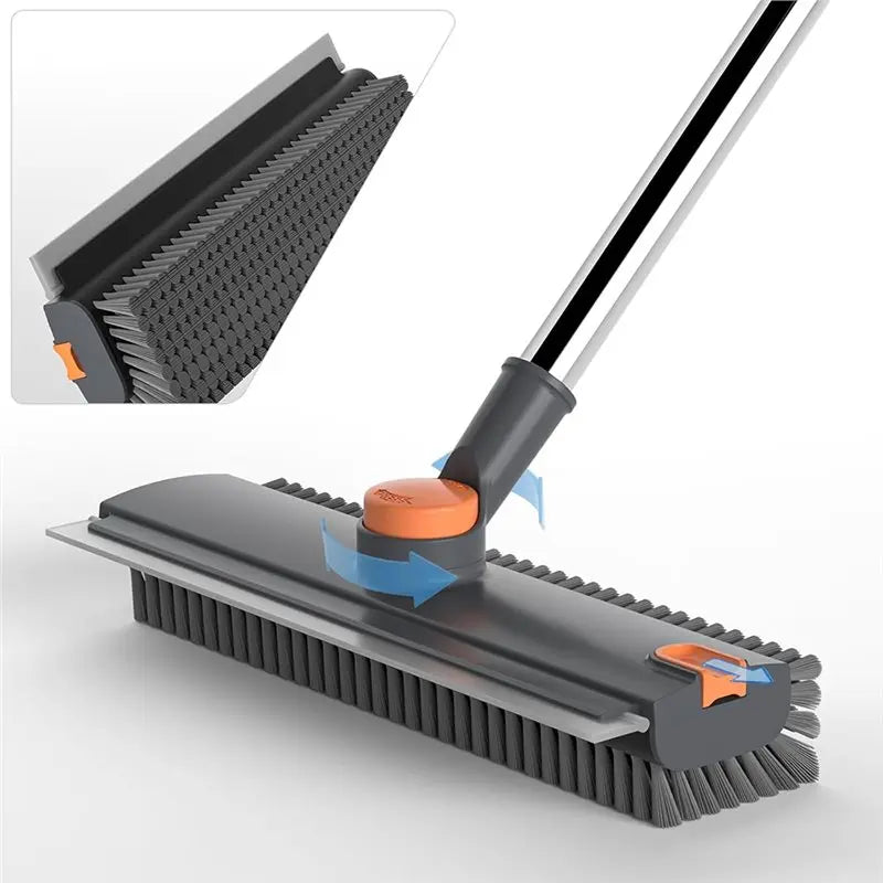 Long Handle 3-in-1 Bathroom Floor Scrub Brush