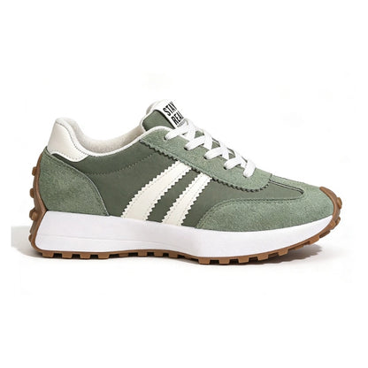 Stay Real Retro Platform Sneakers – Comfy Suede Chunky Sole Casual Shoes