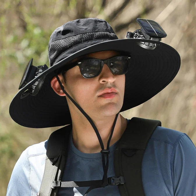Divelic FanHat™ Solar-Powered Cooling Hat