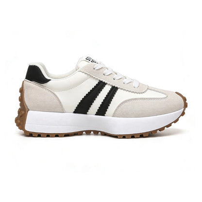 Stay Real Retro Platform Sneakers – Comfy Suede Chunky Sole Casual Shoes