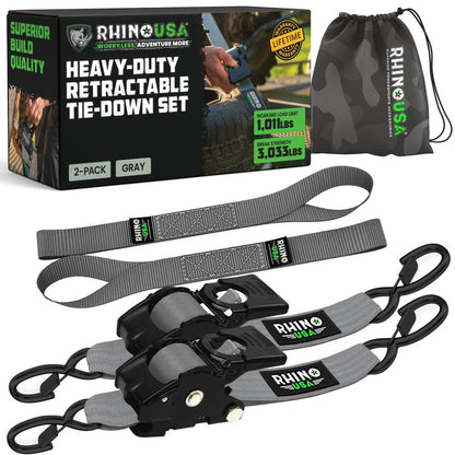 Premium Retractable Tie-Down Straps for Heavy Loads