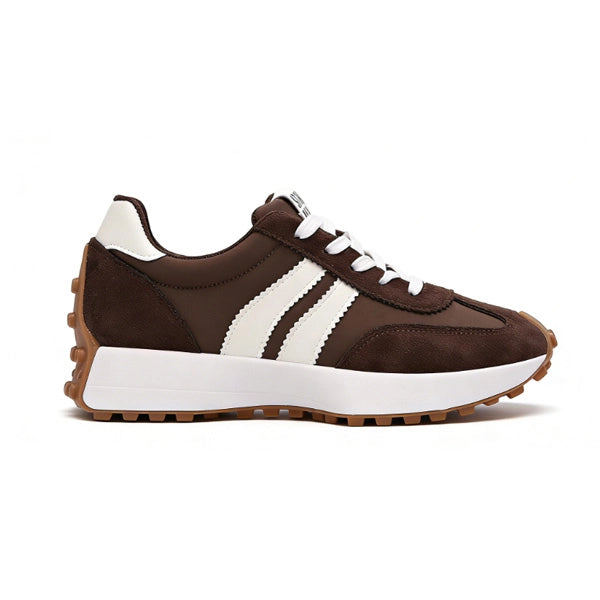 Stay Real Retro Platform Sneakers – Comfy Suede Chunky Sole Casual Shoes