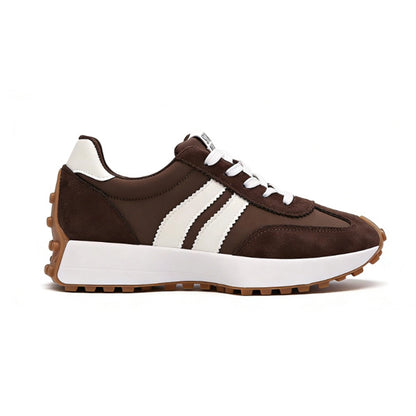 Stay Real Retro Platform Sneakers – Comfy Suede Chunky Sole Casual Shoes
