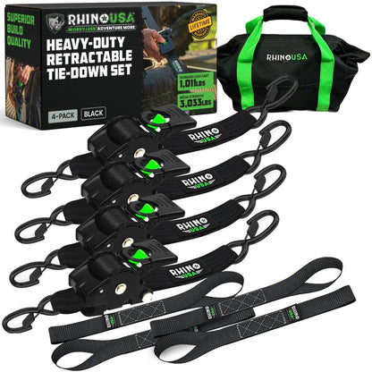 Premium Retractable Tie-Down Straps for Heavy Loads
