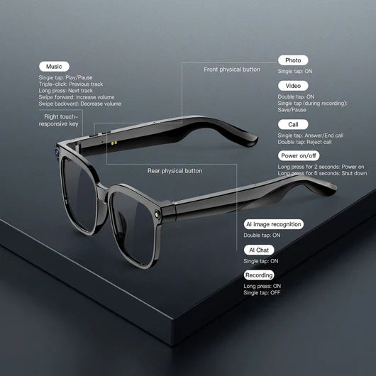 Smart AI Camera Glasses