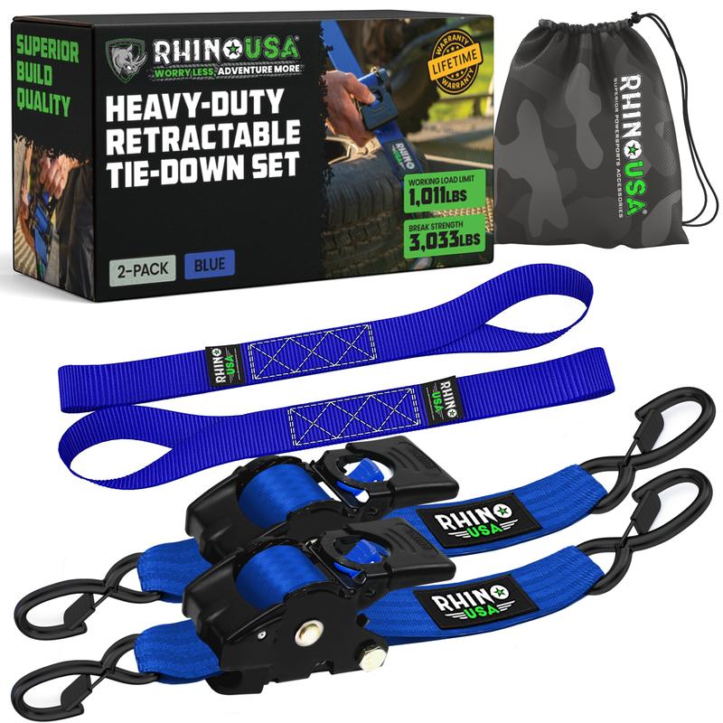 Premium Retractable Tie-Down Straps for Heavy Loads