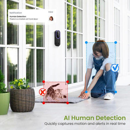 Smart Security Doorbell Camera 1080P