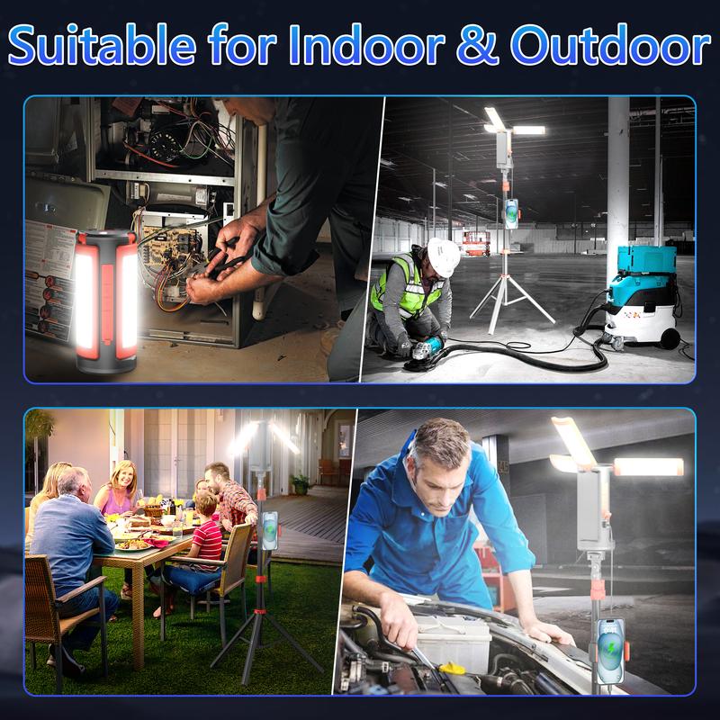 3-Head LED Camping Light