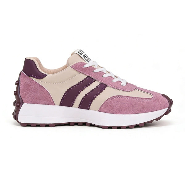 Stay Real Retro Platform Sneakers – Comfy Suede Chunky Sole Casual Shoes