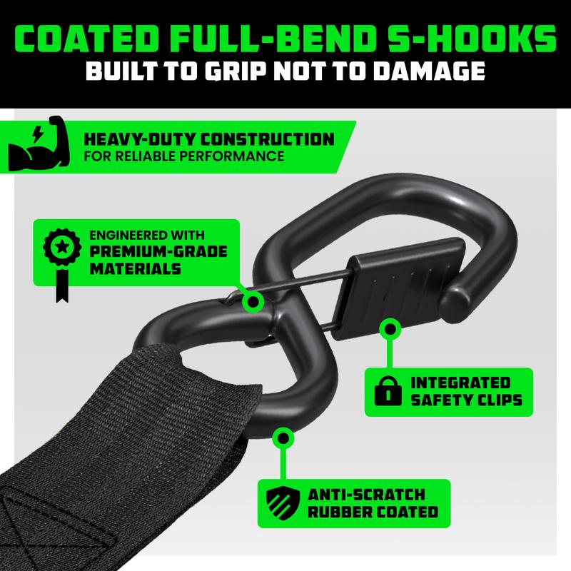 Premium Retractable Tie-Down Straps for Heavy Loads