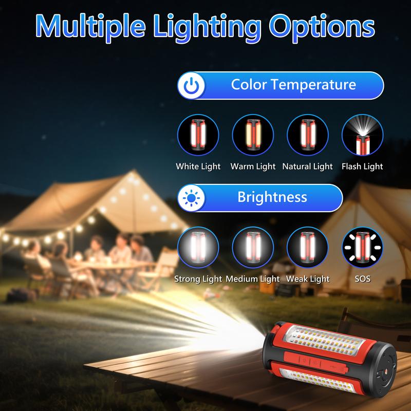 3-Head LED Camping Light
