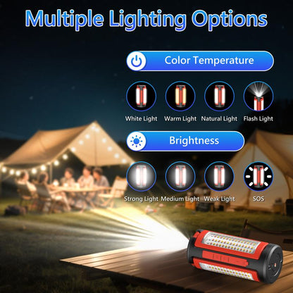 3-Head LED Camping Light
