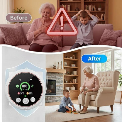 Portable Mini Air Quality Monitor CO Gas Detector For Home Outdoor Use