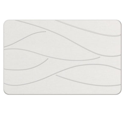 Diatomite Stone Bath Mat – Fast Water Absorption & Instant Dry Bathroom Rug