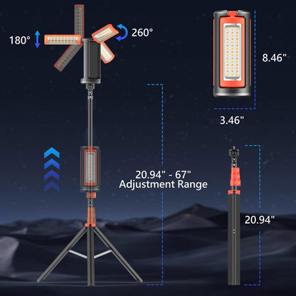 3-Head LED Camping Light