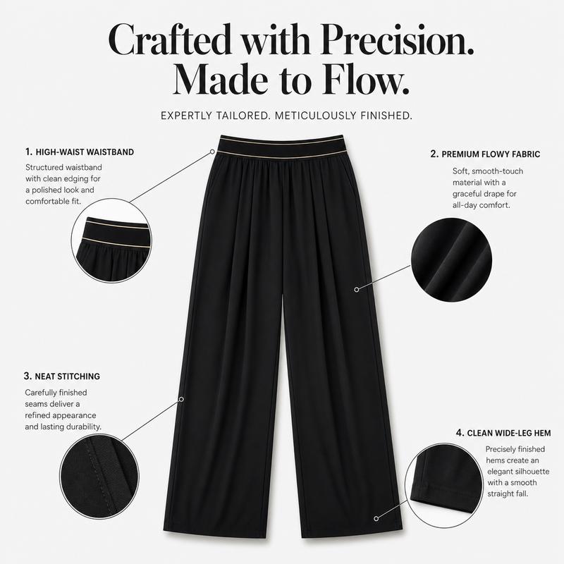 Women's High-Waisted Wide-Leg Sweatpants