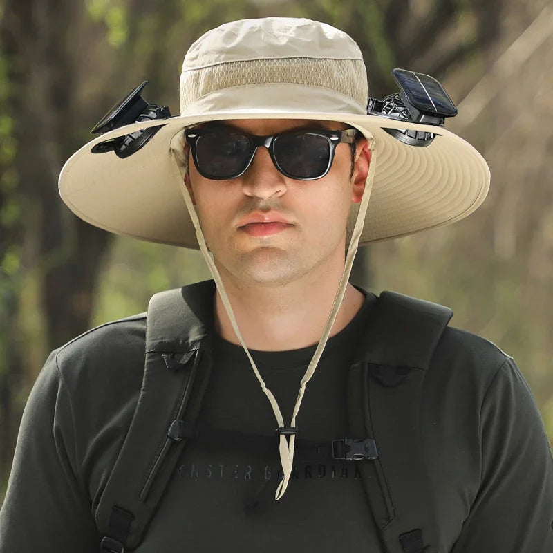 Divelic FanHat™ Solar-Powered Cooling Hat