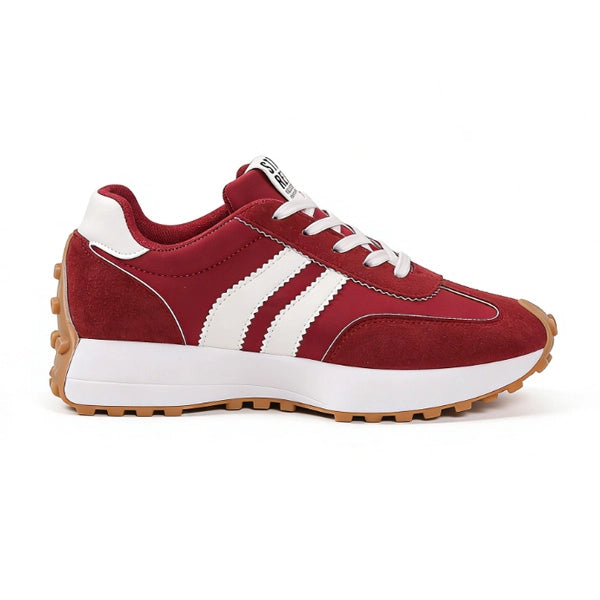 Stay Real Retro Platform Sneakers – Comfy Suede Chunky Sole Casual Shoes