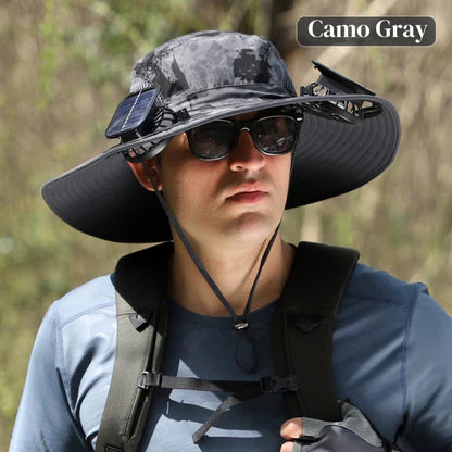 Divelic FanHat™ Solar-Powered Cooling Hat
