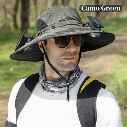 Divelic FanHat™ Solar-Powered Cooling Hat