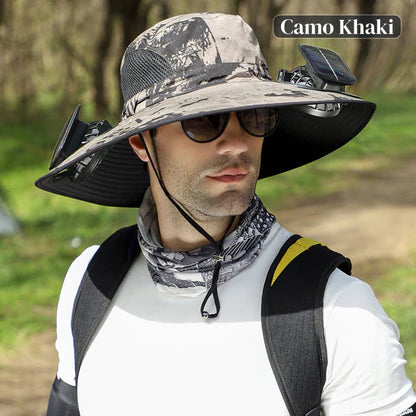 Divelic FanHat™ Solar-Powered Cooling Hat