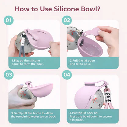 Divelic™ 2-in-1 Portable Dog & Cat Water Bottle