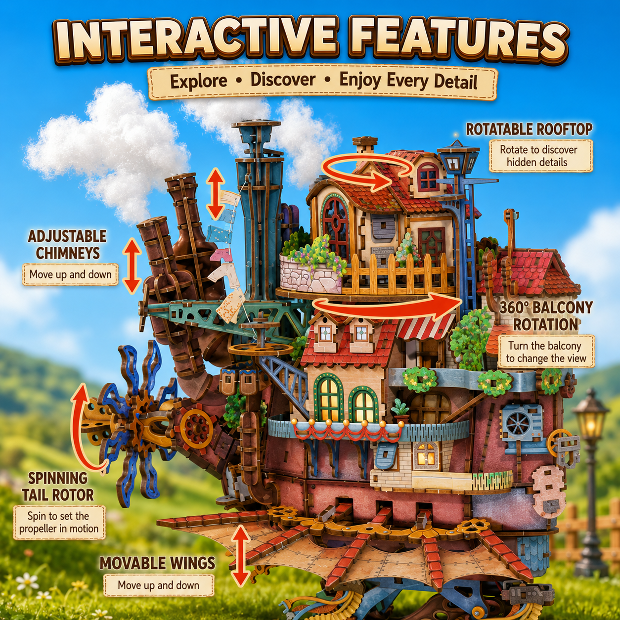 Howl's Moving Castle Wooden Puzzle