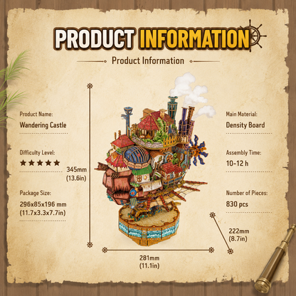 Howl's Moving Castle Wooden Puzzle