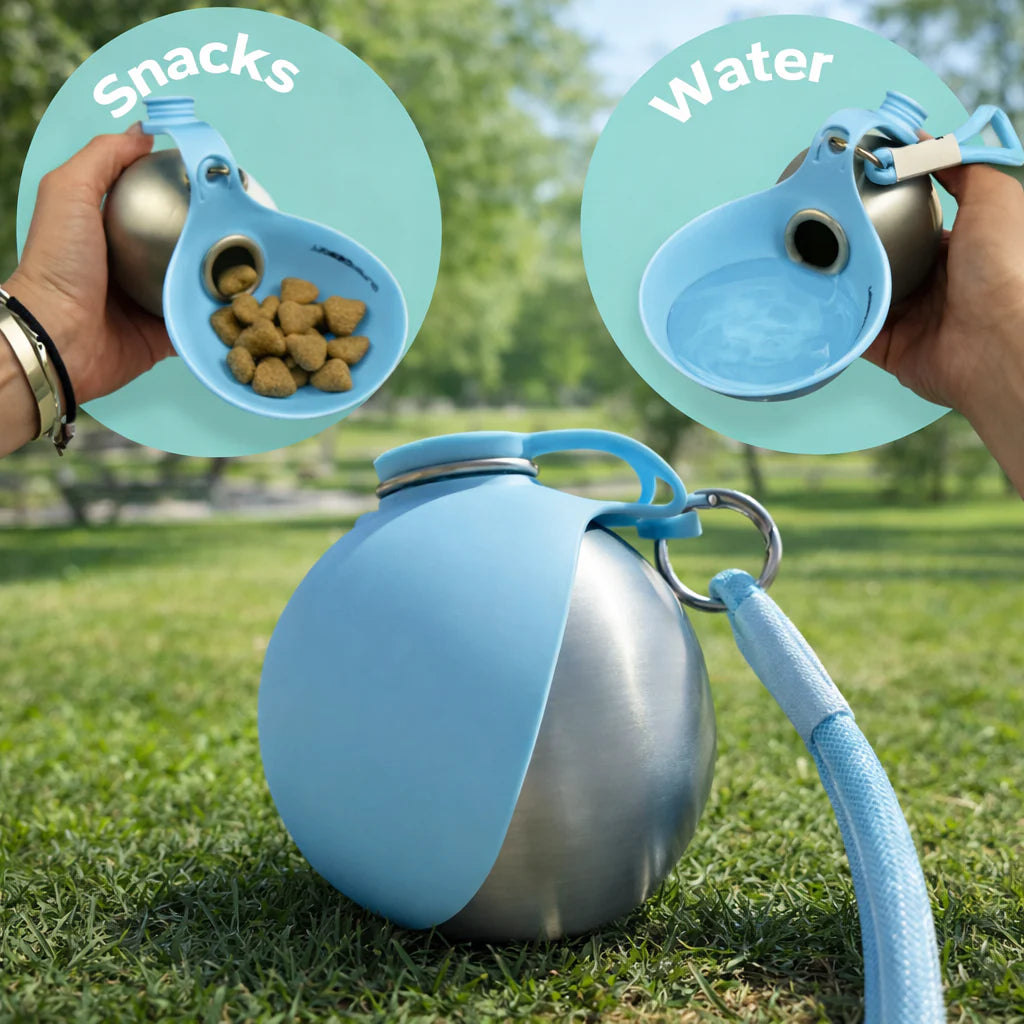 Divelic™ 2-in-1 Portable Dog & Cat Water Bottle