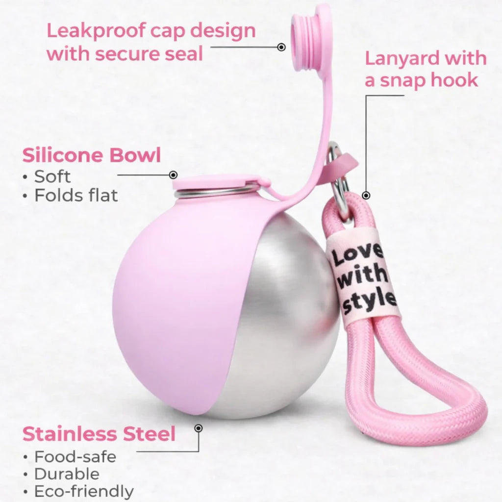 Divelic™ 2-in-1 Portable Dog & Cat Water Bottle
