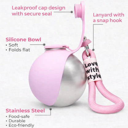 Divelic™ 2-in-1 Portable Dog & Cat Water Bottle