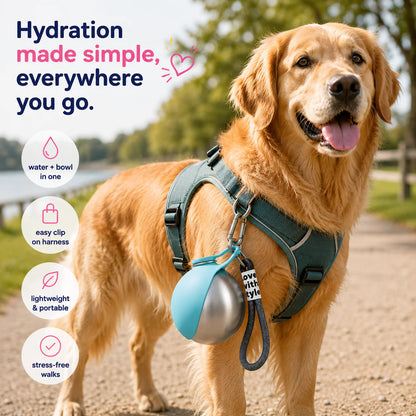 Divelic™ 2-in-1 Portable Dog & Cat Water Bottle