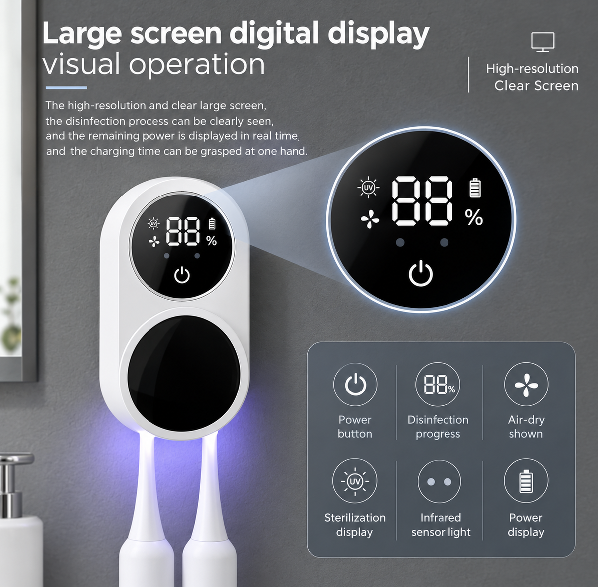 Divilic - Portable UV Toothbrush Sanitizer