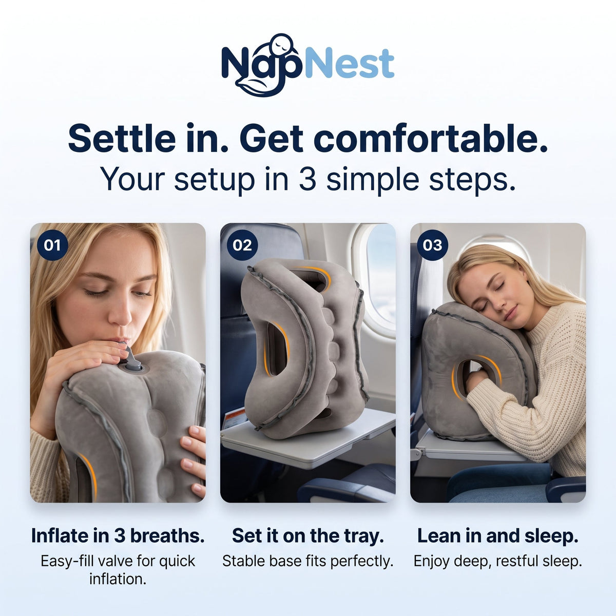 Inflatable Travel Pillow