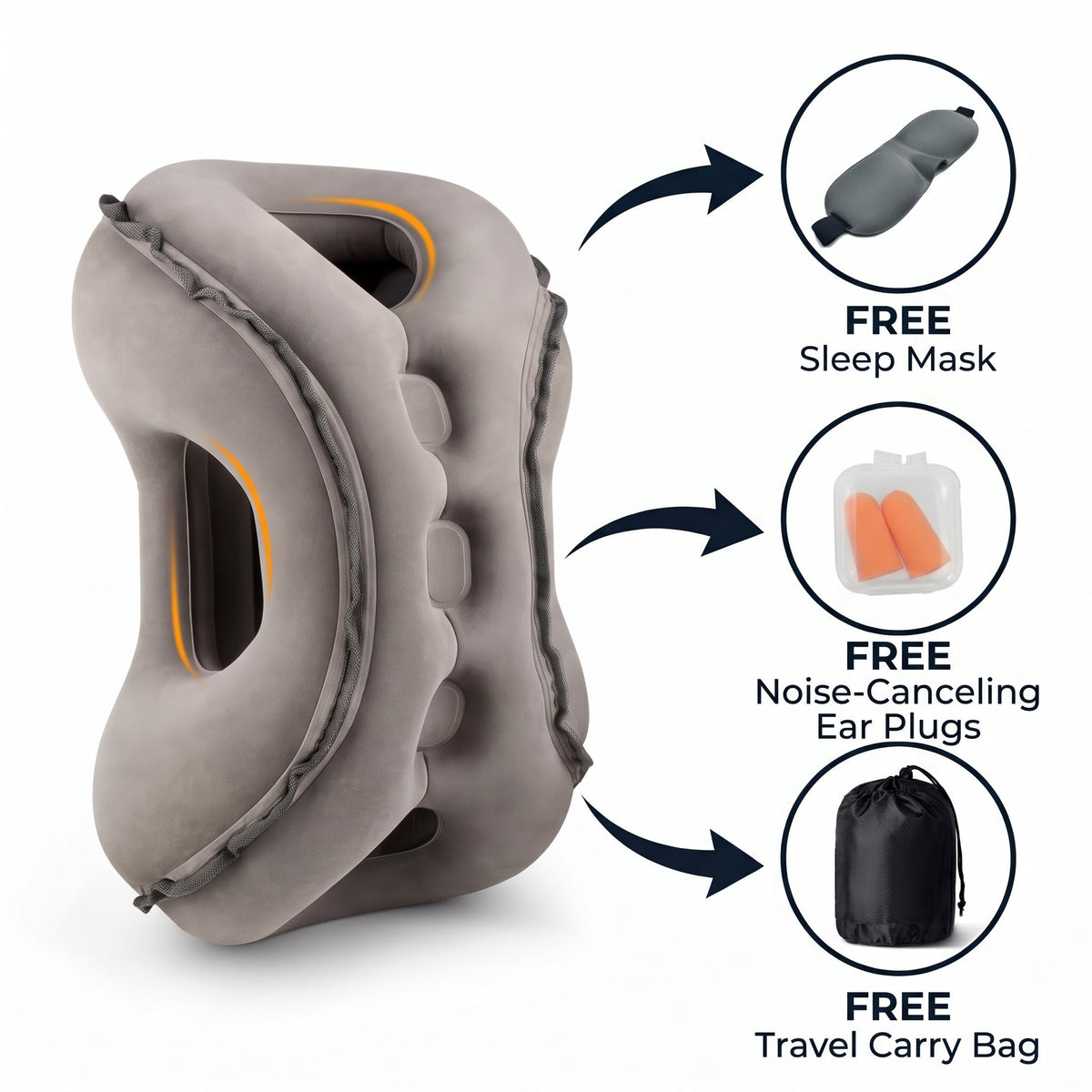 Inflatable Travel Pillow