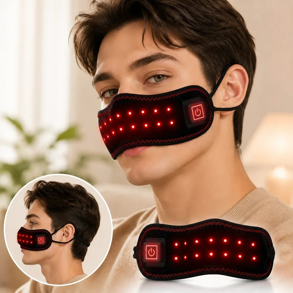 Rechargeable Heated Nose Warmer with Red Light | 3 Heat Settings