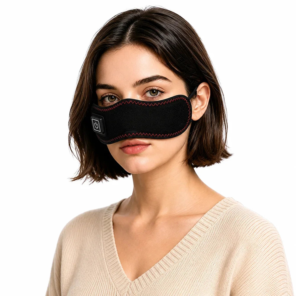 Rechargeable Heated Nose Warmer with Red Light | 3 Heat Settings