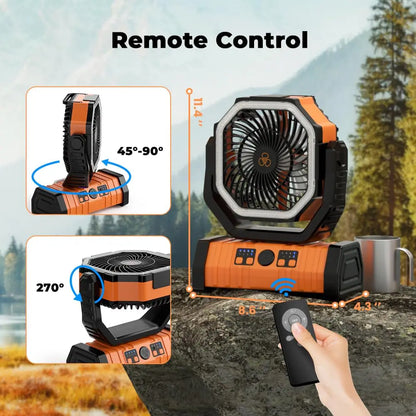 20000mAh Camping Fan with LED