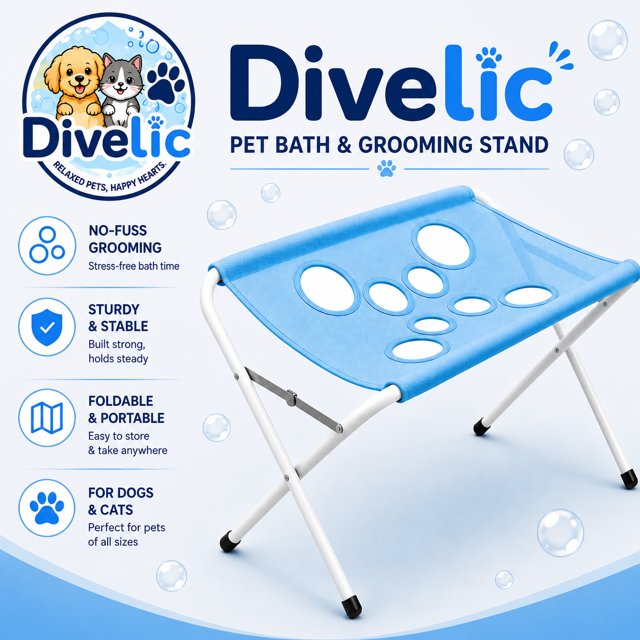 Pet Bath & Grooming Stand