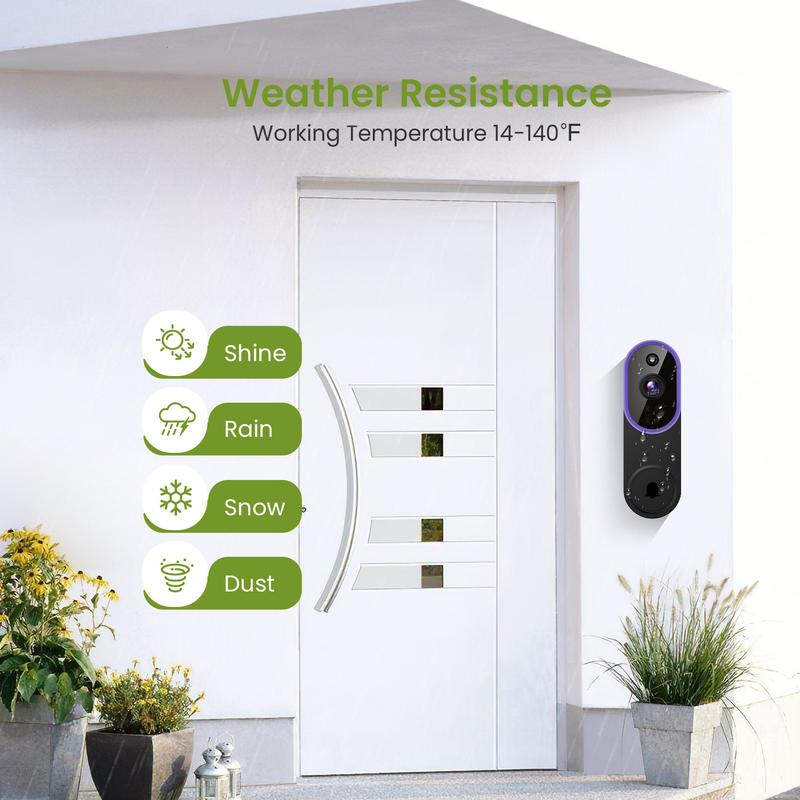 Smart Security Doorbell Camera 1080P