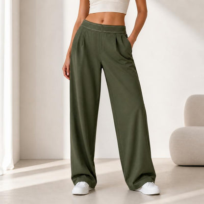 Women's High-Waisted Wide-Leg Sweatpants