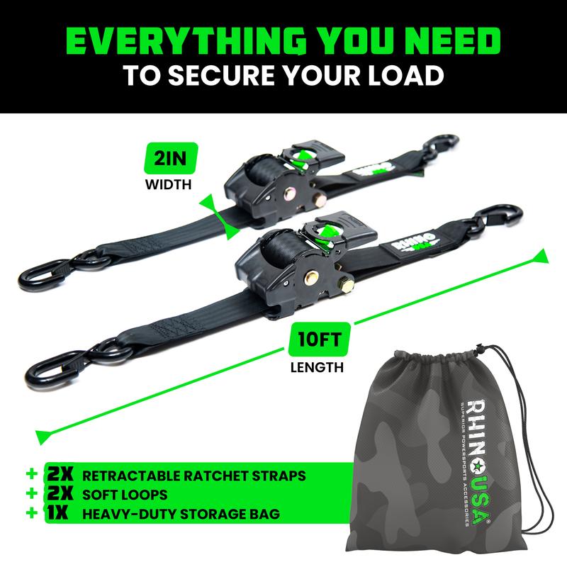 Premium Retractable Tie-Down Straps for Heavy Loads