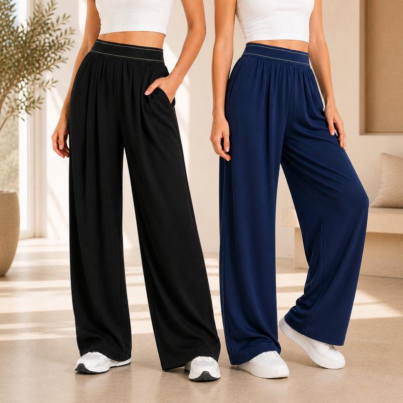 Women's High-Waisted Wide-Leg Sweatpants