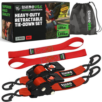 Premium Retractable Tie-Down Straps for Heavy Loads