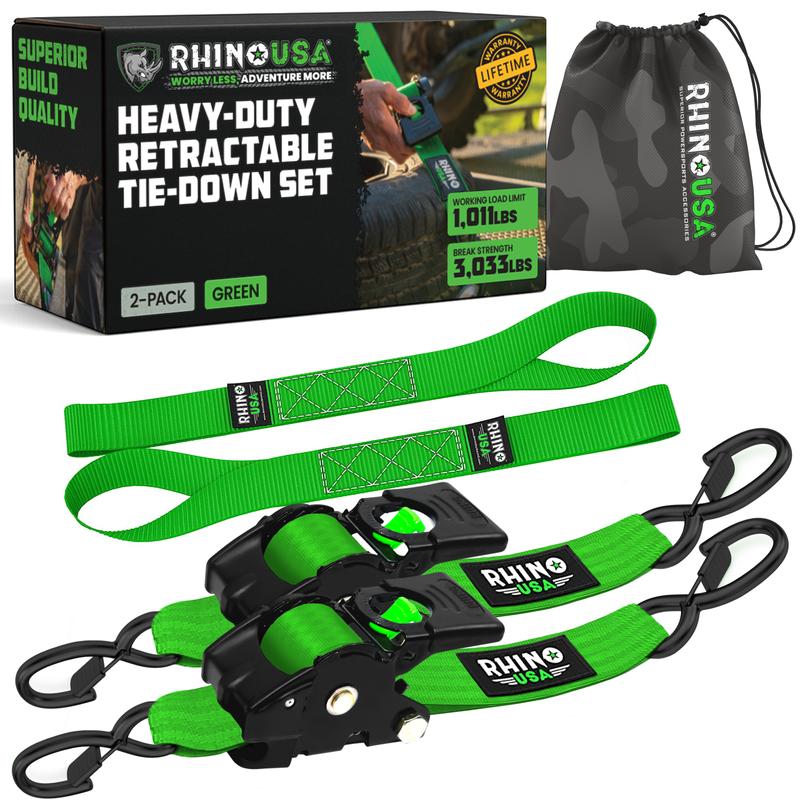 Premium Retractable Tie-Down Straps for Heavy Loads