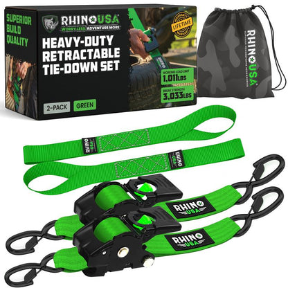 Premium Retractable Tie-Down Straps for Heavy Loads