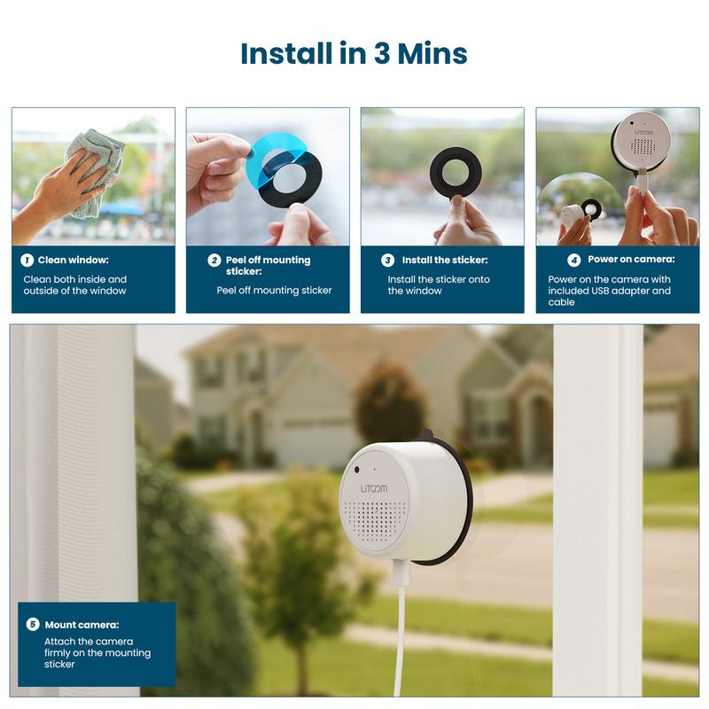 Magnetic Crystal-clear security camera 🎥 Colour Night Vision