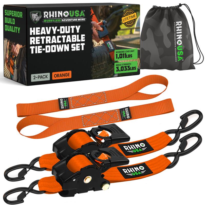 Premium Retractable Tie-Down Straps for Heavy Loads