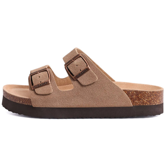 ORADO SAND DUAL BUCKLE COMFORT SLIDE